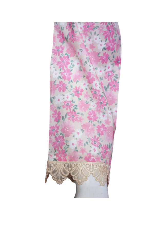 "Ethereal Bloom – Digital Lawn Frock" - Image 4